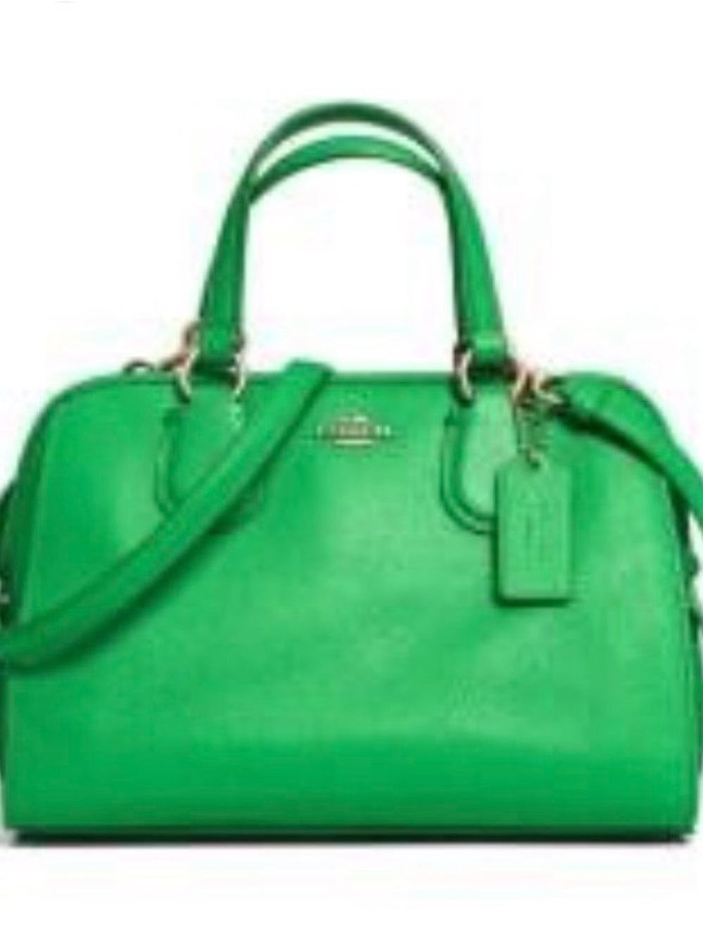 Coach Bright Green Mini Nolita Satchel